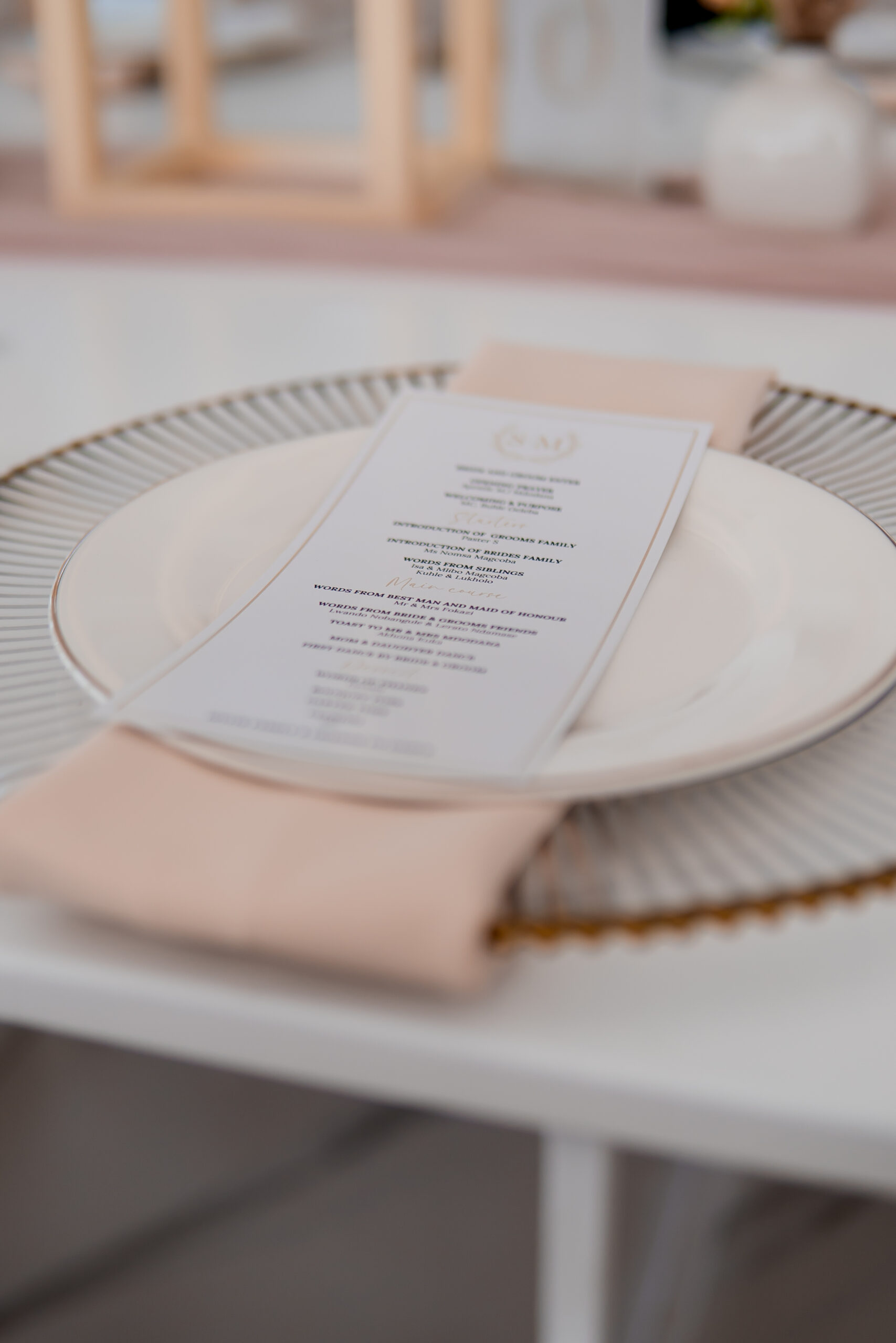 Wedding program