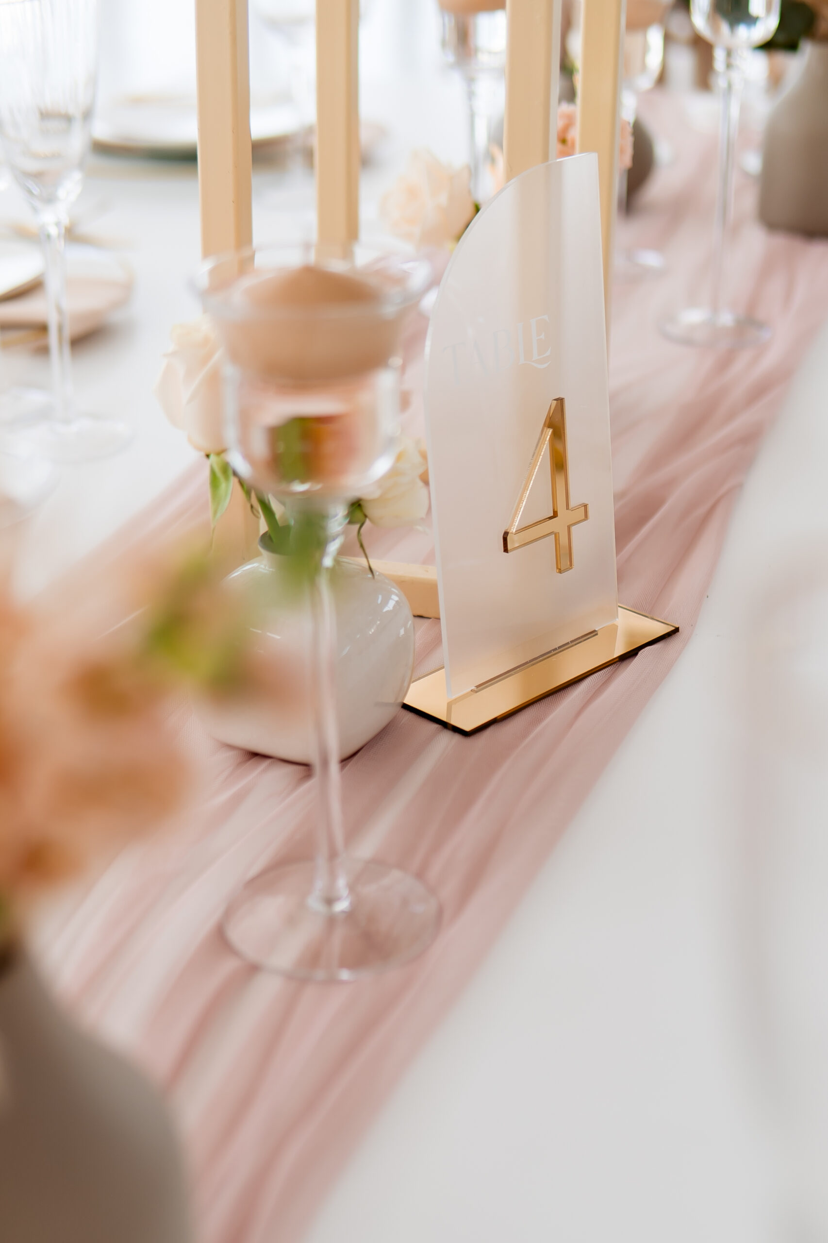 Acrylic table number