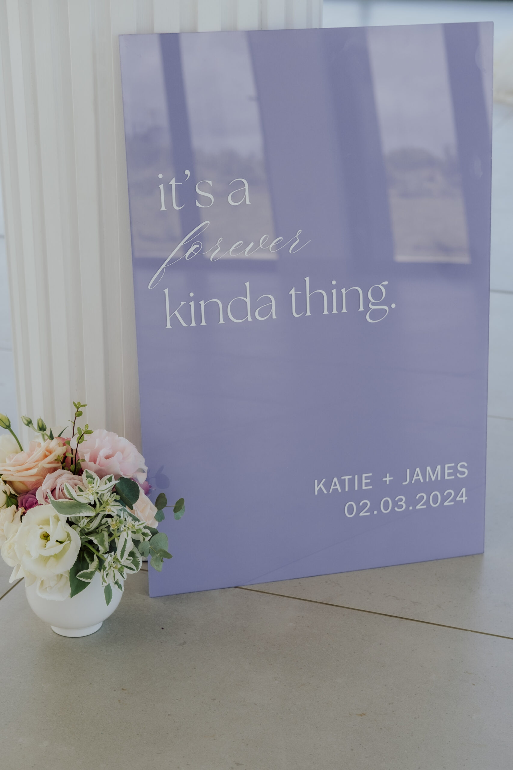 Wedding welcome sign