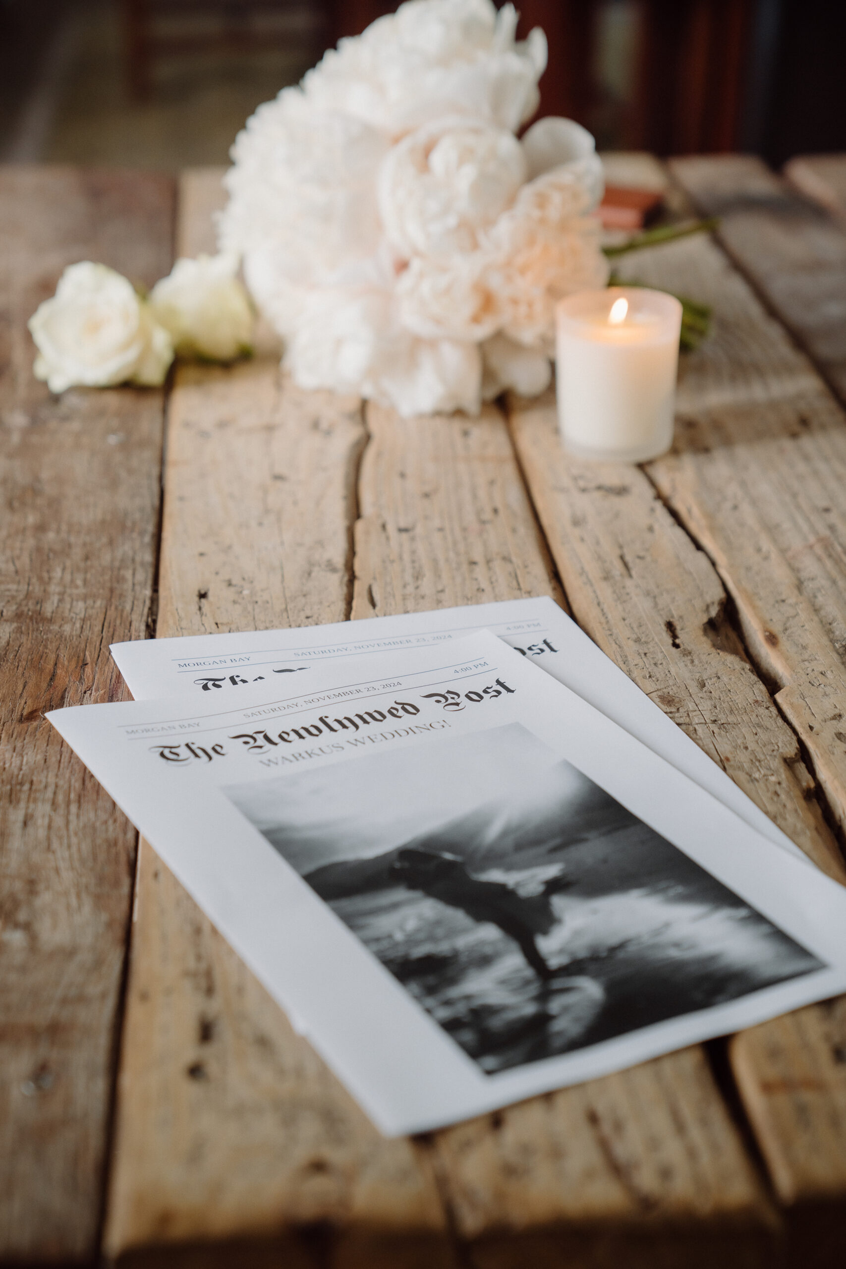 Wedding newspaper