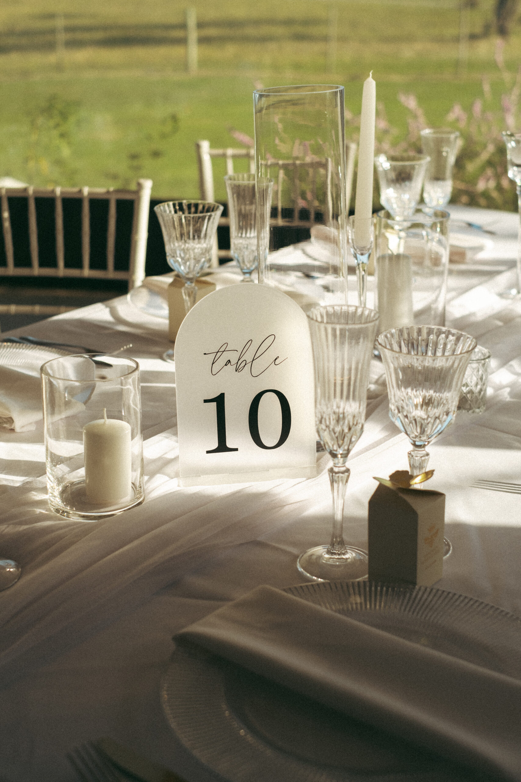 Acrylic table number