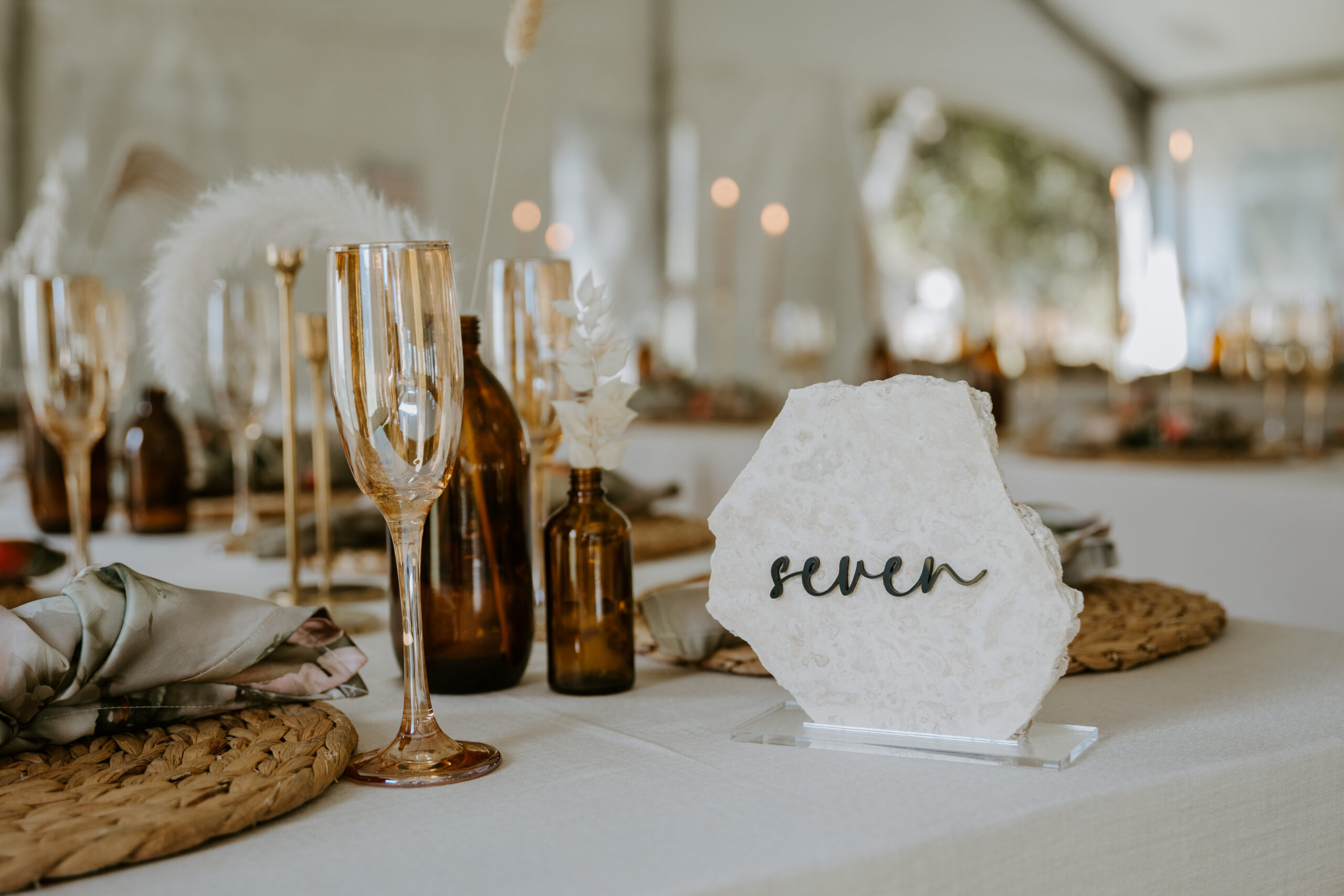 Stone table number