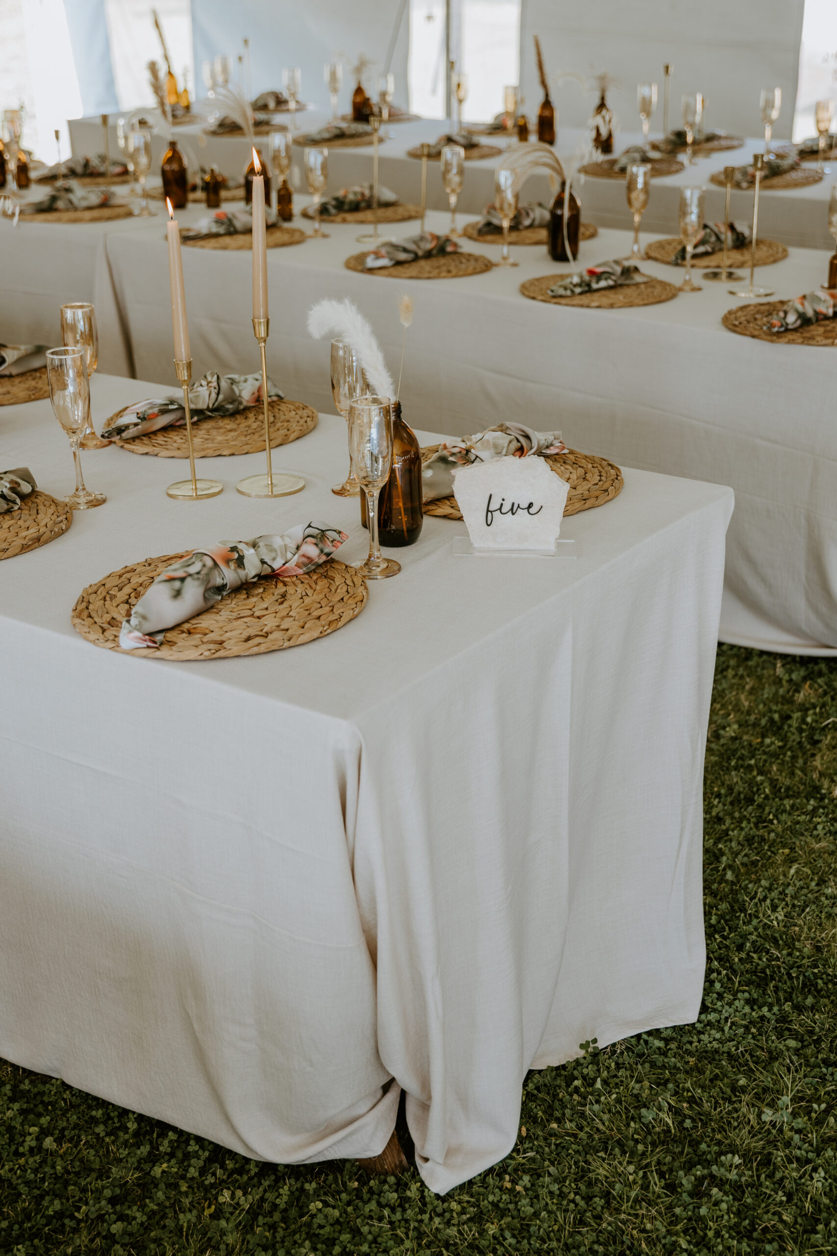 Stone table number