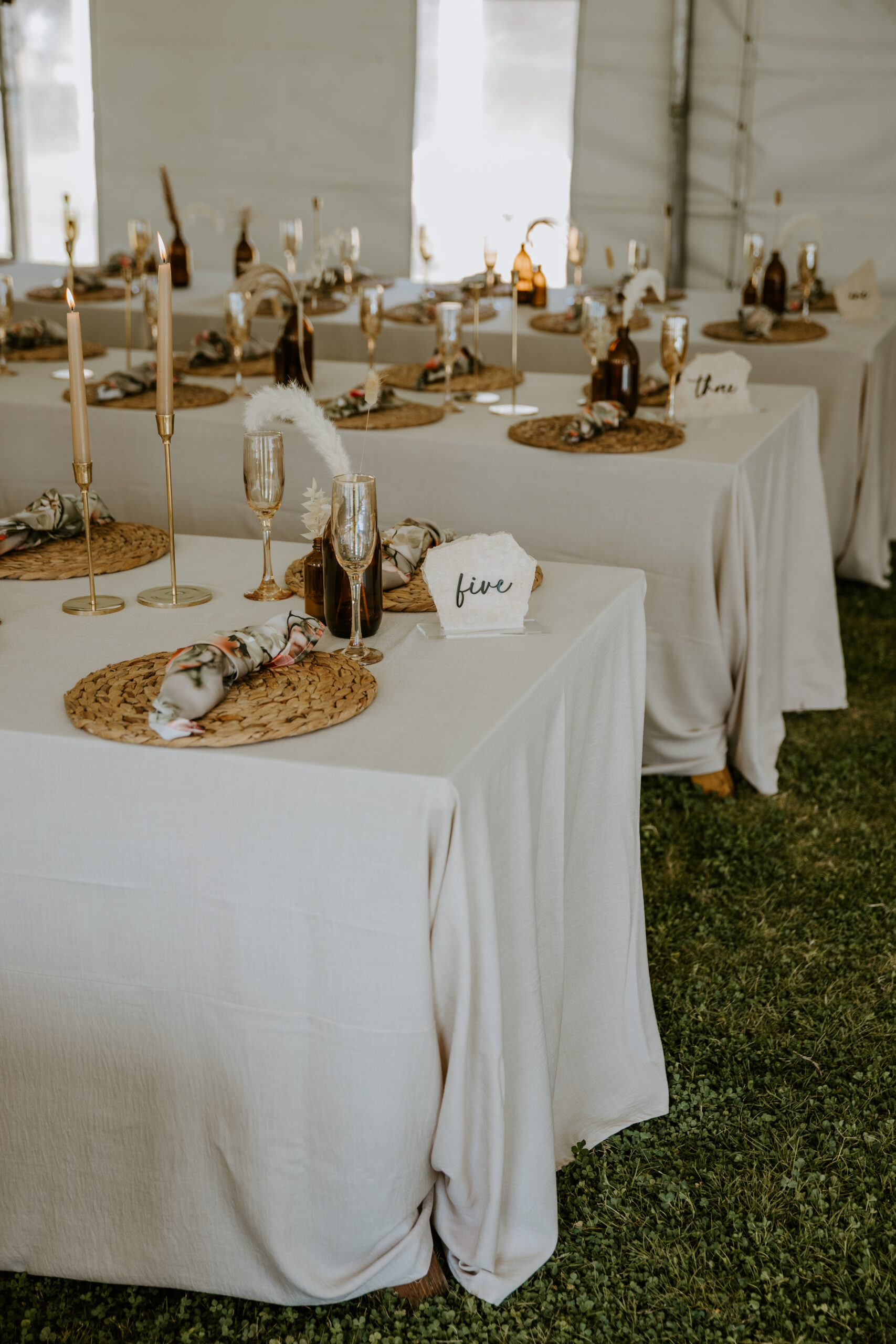 Stone table number