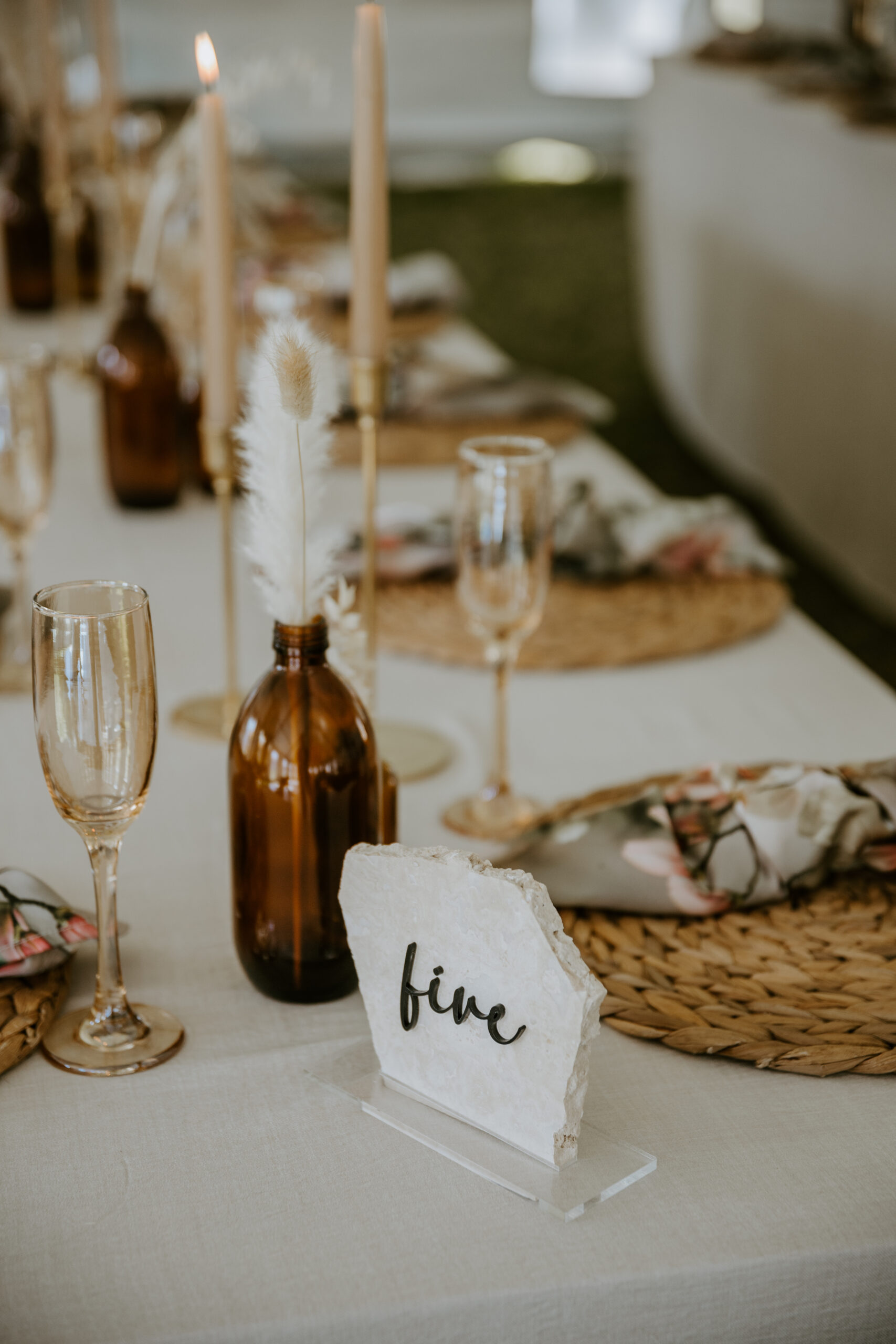 Stone table number