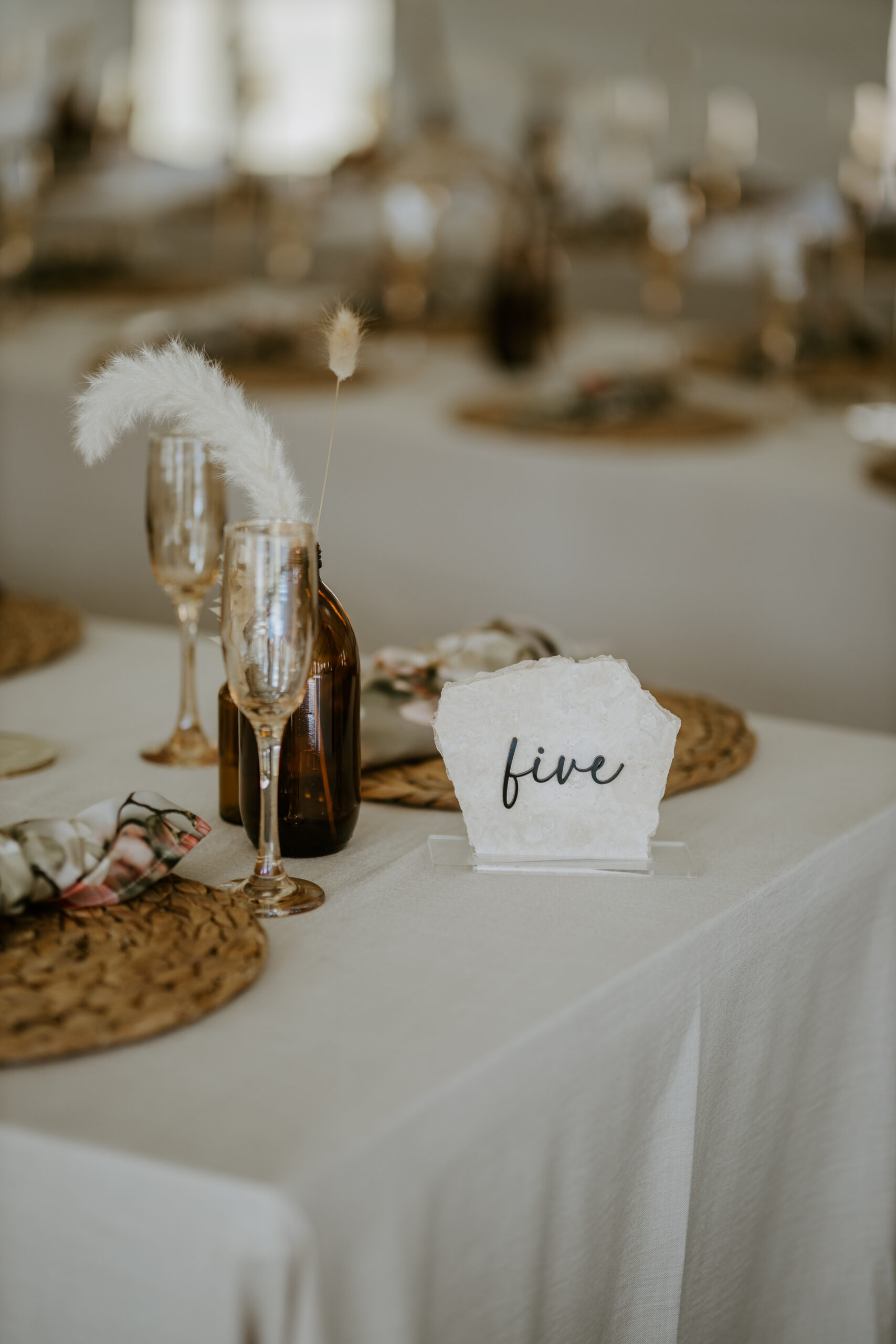 Stone table number