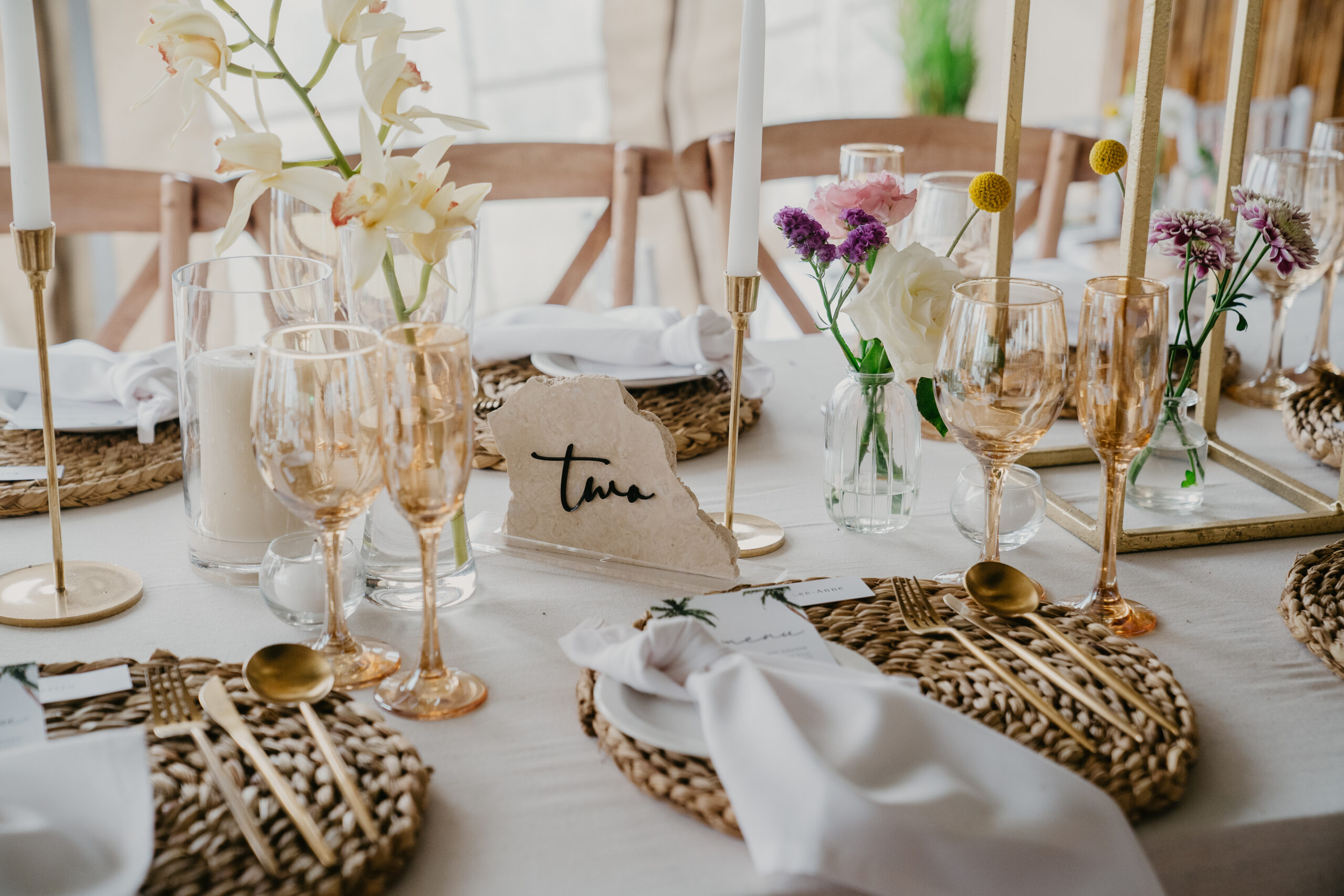 Stone table number