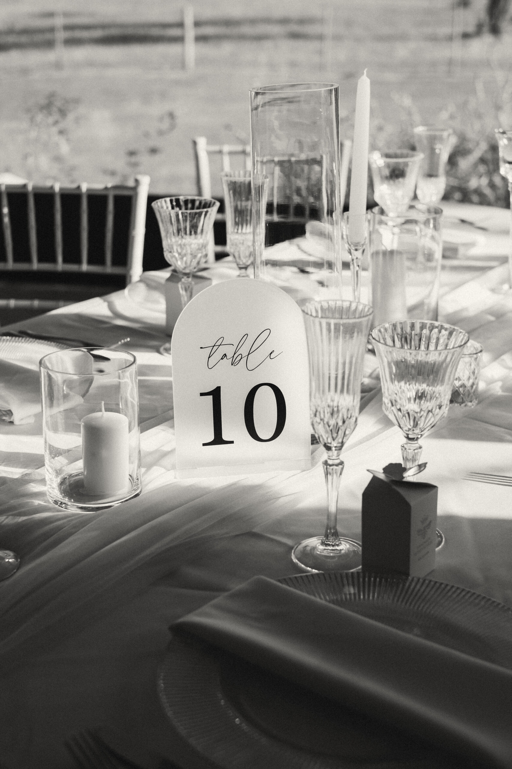 Acrylic table number