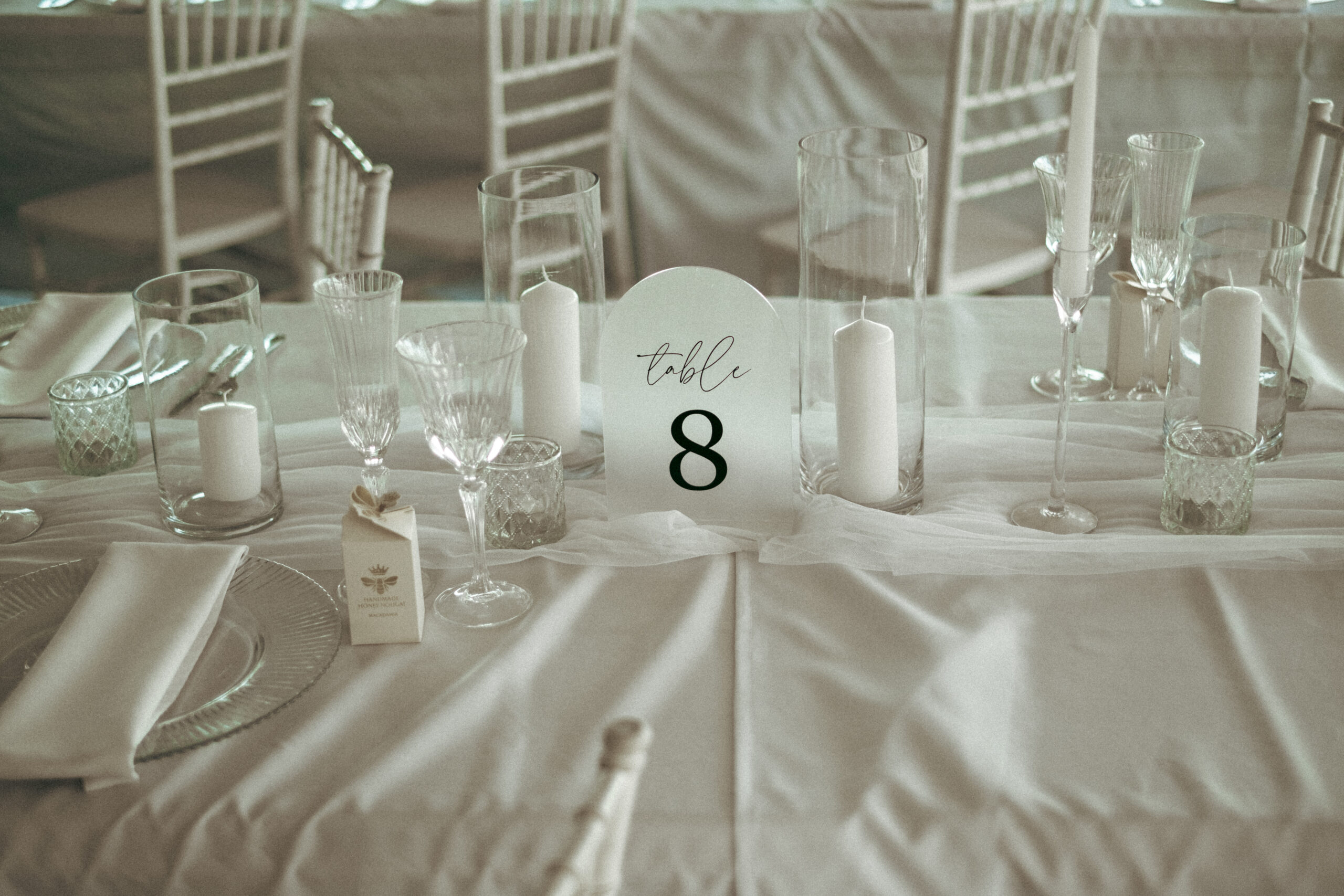 Acrylic table number