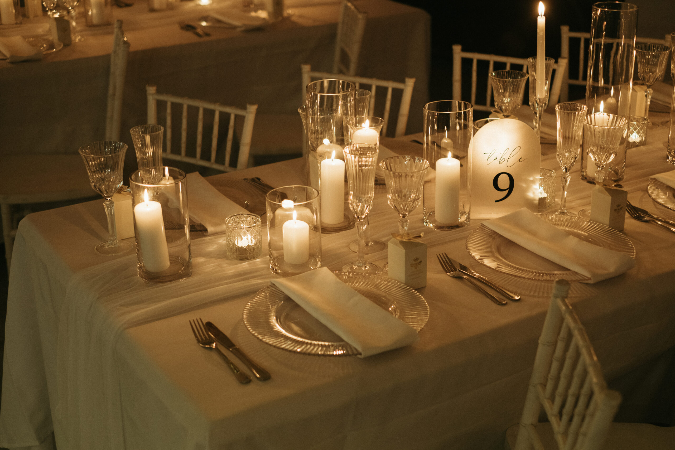 Acrylic table number