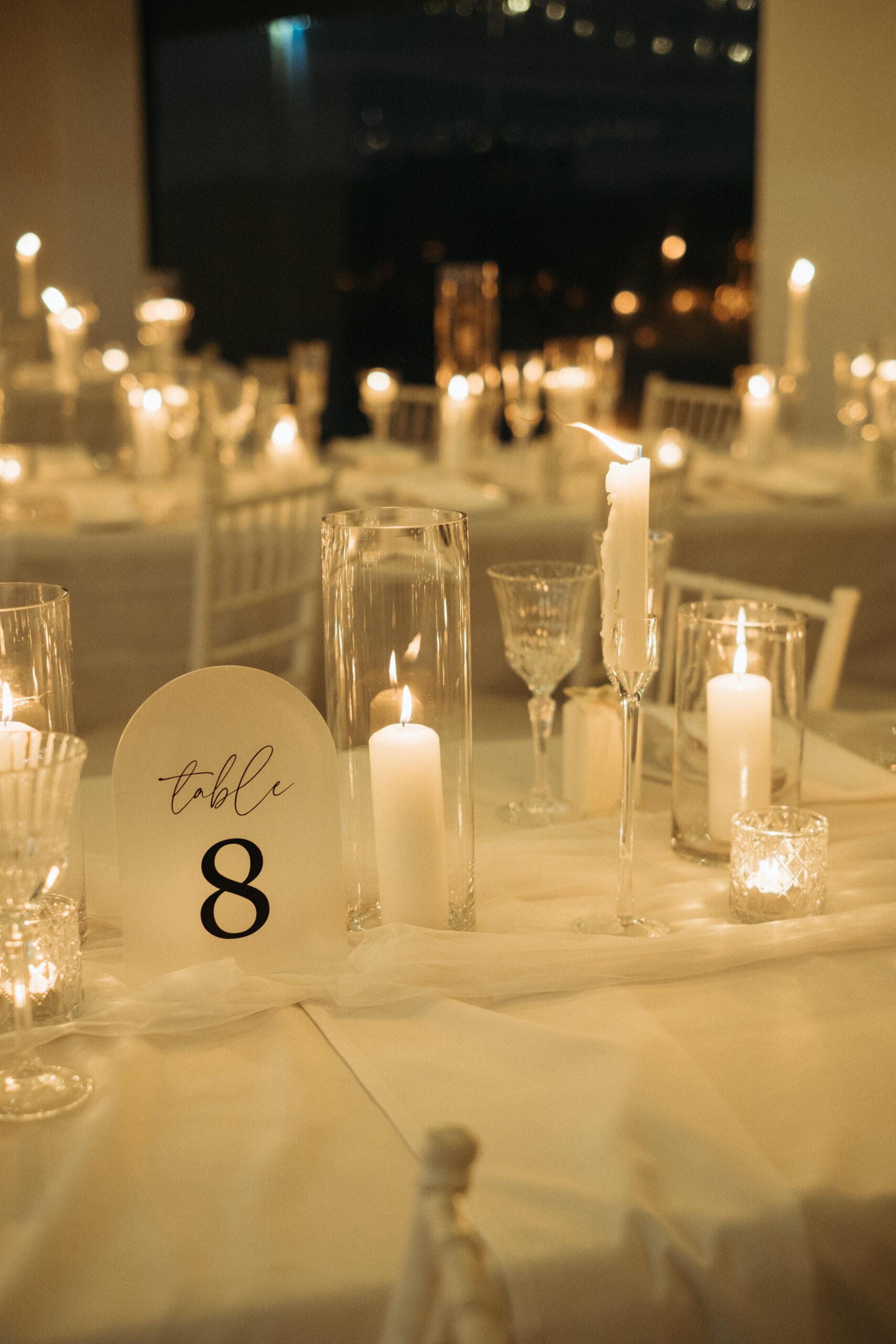 Acrylic table number
