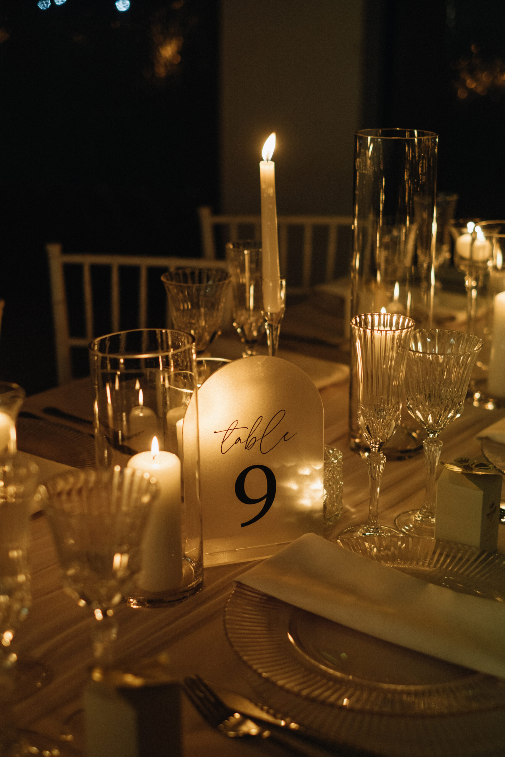 Acrylic table number