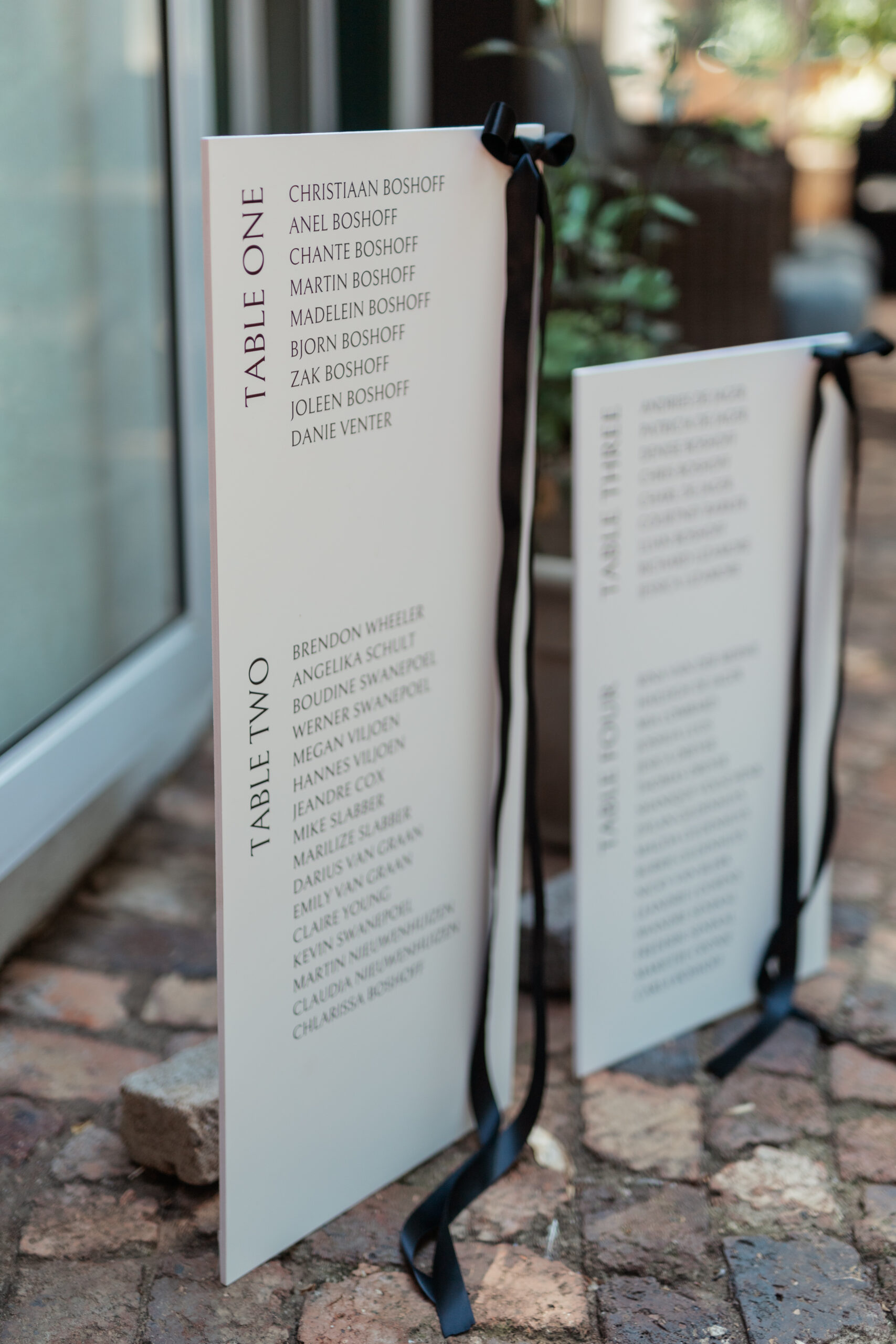 Wedding Seating chart