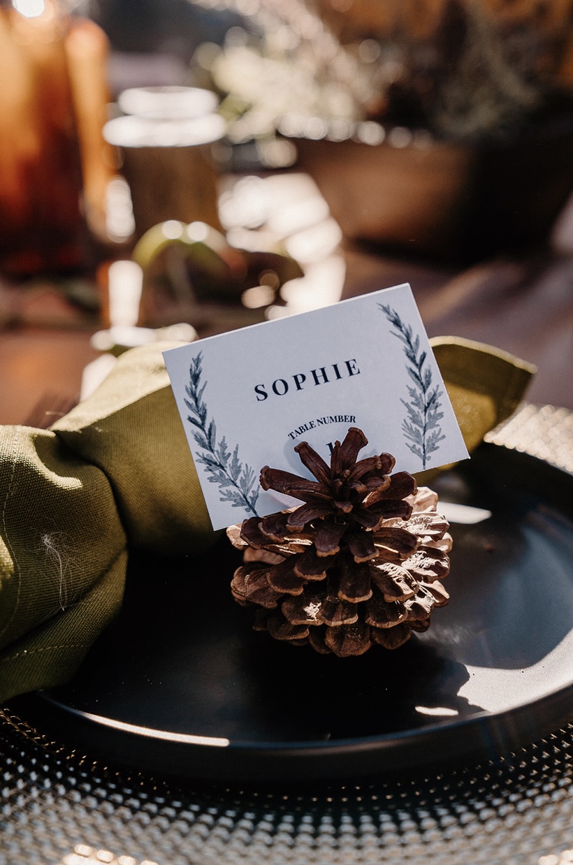 Wedding name card