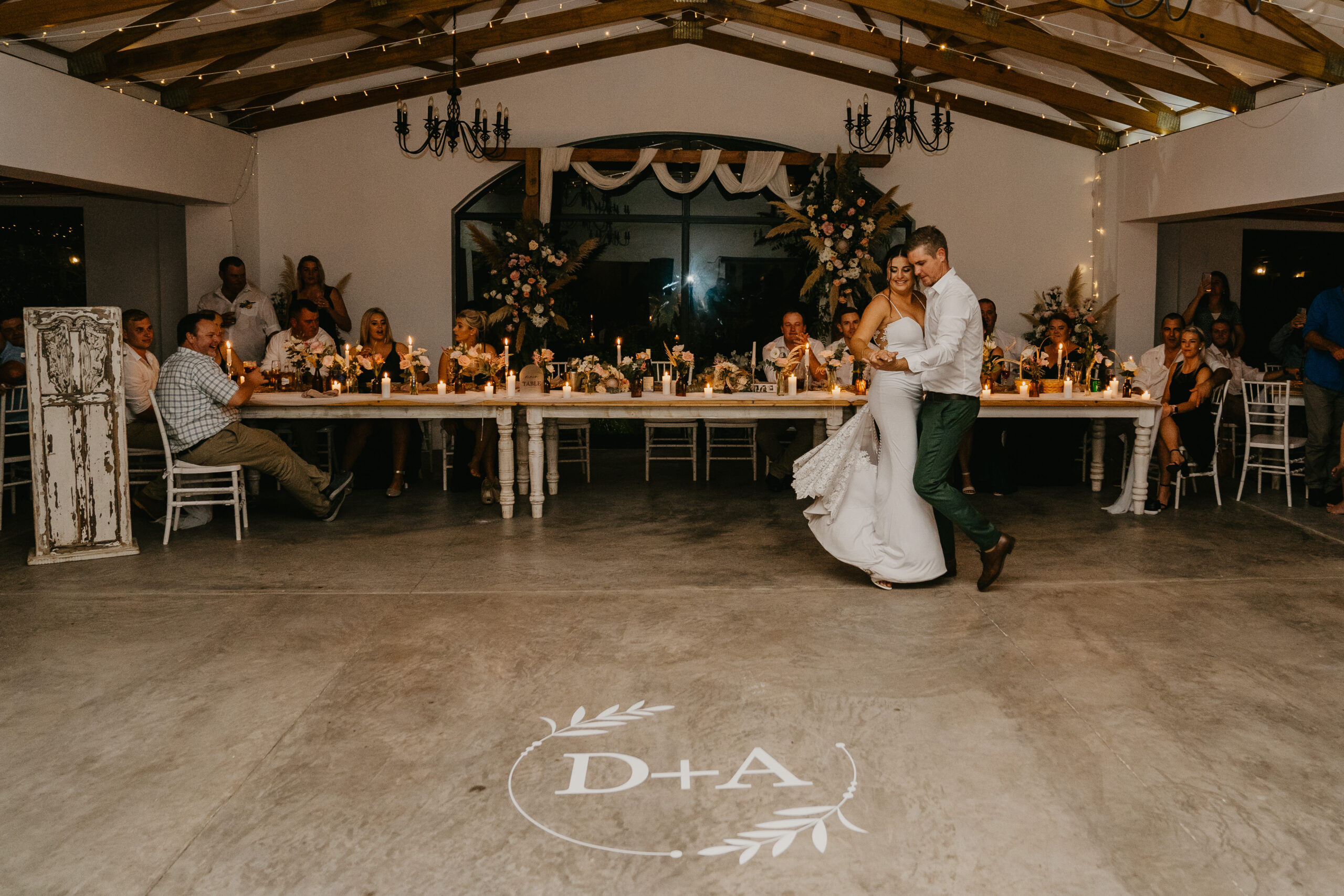 Wedding Monogram Floor vinyl